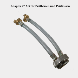 Adapter für Prüfkissen 2 zoll AG, 2x Geka Kupplung