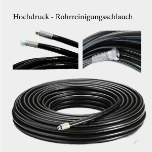 Hochdruck Rohrreinigungsschlauch schwarz 2