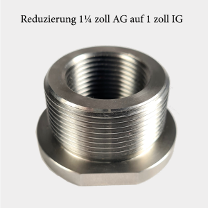 Reduzierung 1¼ zoll AG auf 1 zoll IG grau