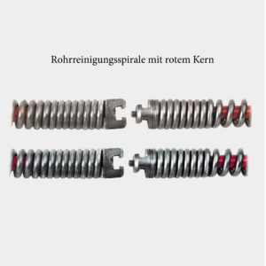 Rohrreinigungsspirale mit rotem kern