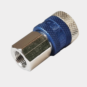 Druckluft-Kupplung NW 5 mm, ⅛ zoll IG mit Sicherungsring-grau-1