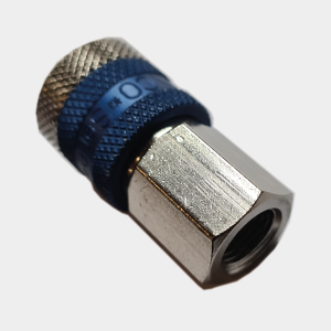 Druckluft-Kupplung NW 5 mm, ⅛ zoll IG mit Sicherungsring-grau-2