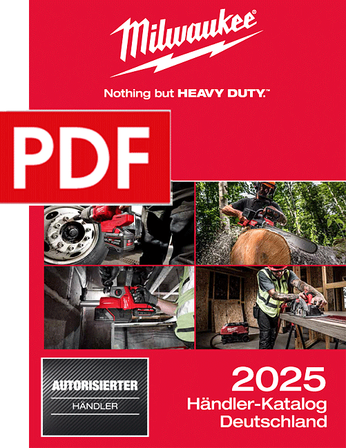 Milwaukee Händler Katalog 2025 deutsch, Werkzeuge Zubehör